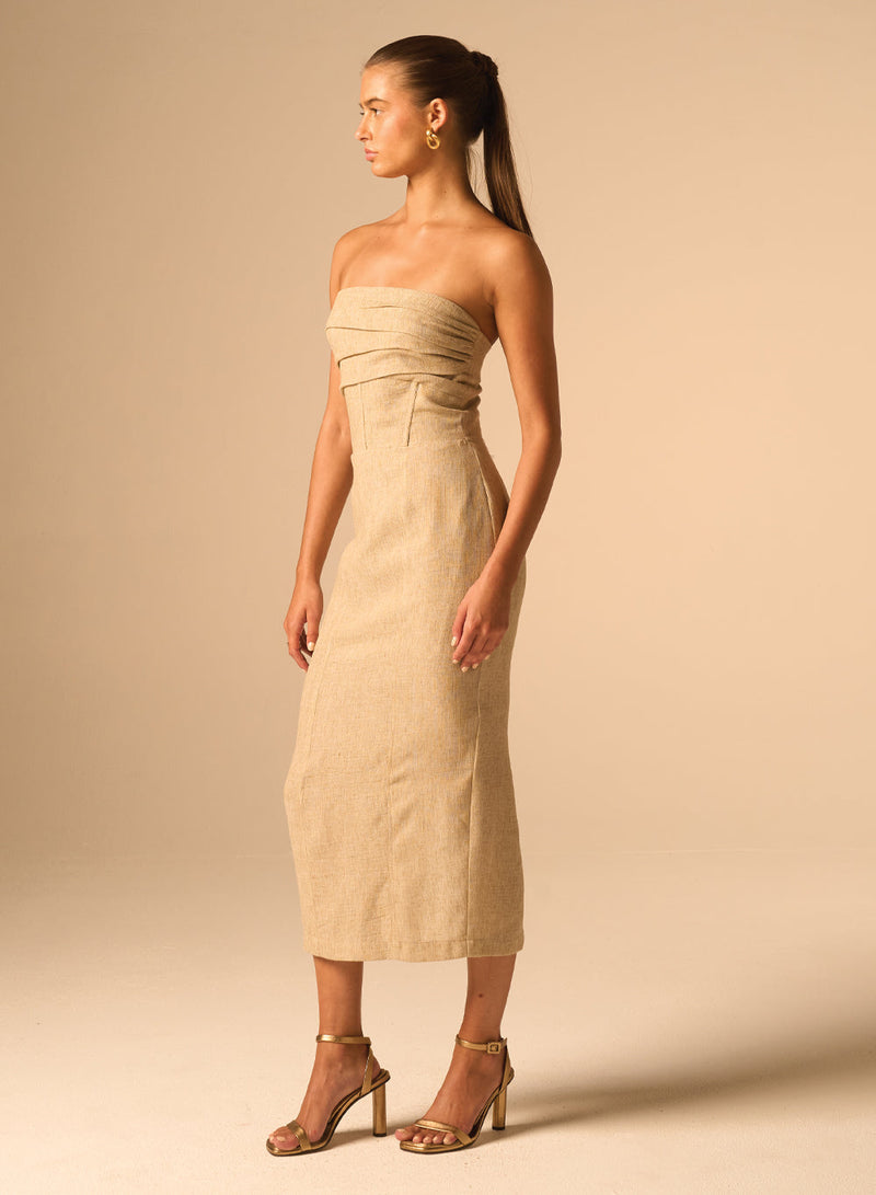 Bellucci Dress Parchment