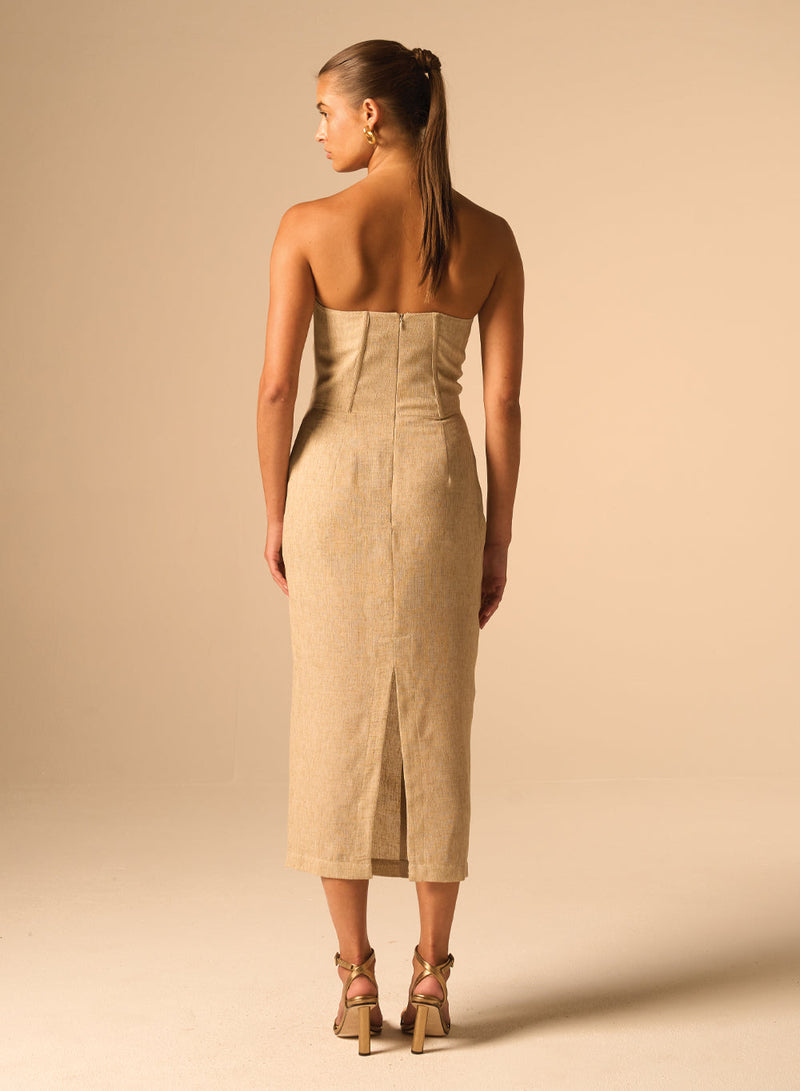 Bellucci Dress Parchment