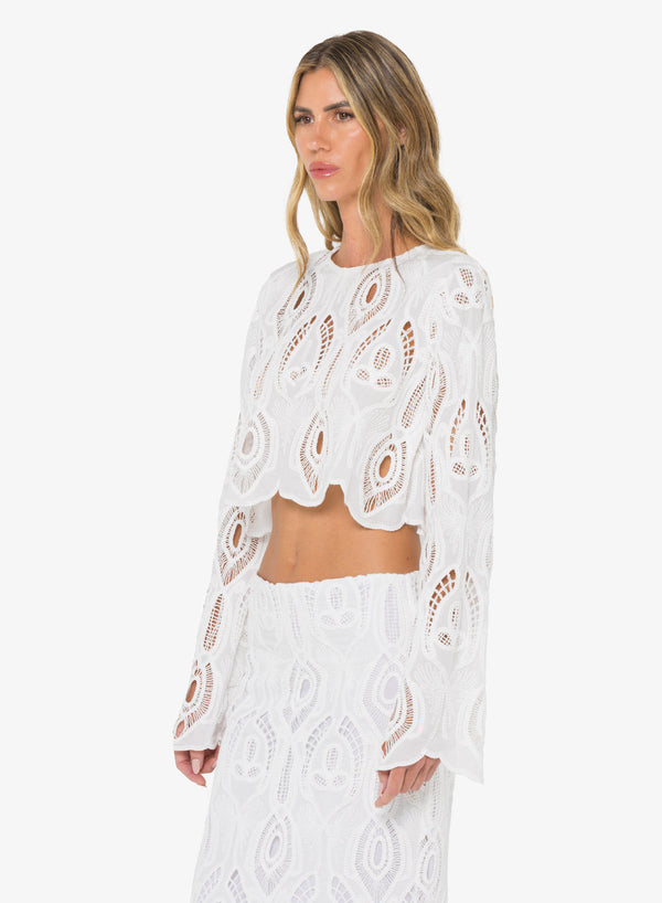Karli Top Off White