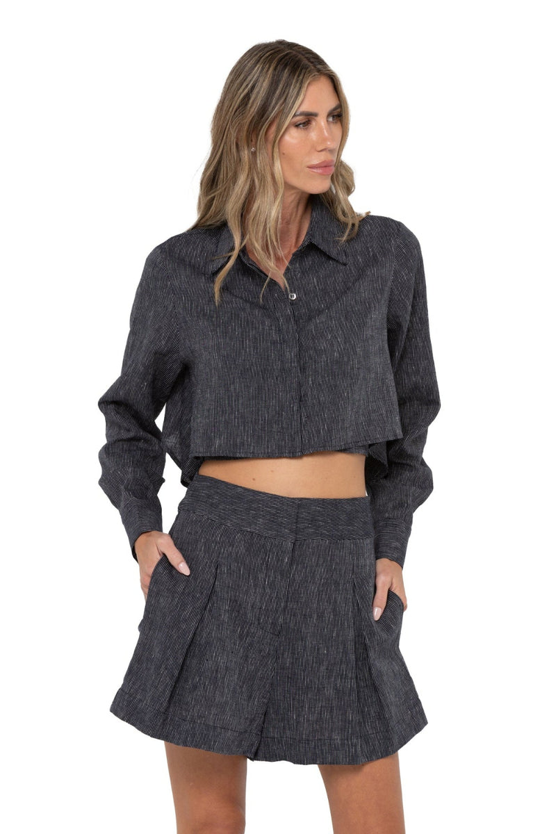 Marlow Short Midnight Stripe