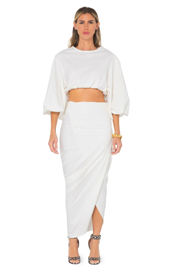 Noor Skirt White