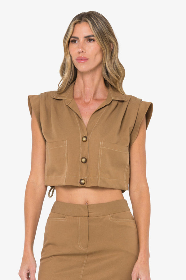 Preen Top Caramel