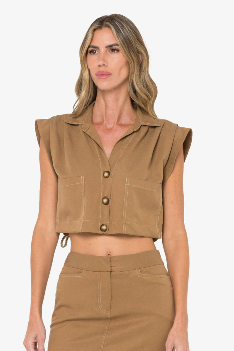 Preen Top Caramel