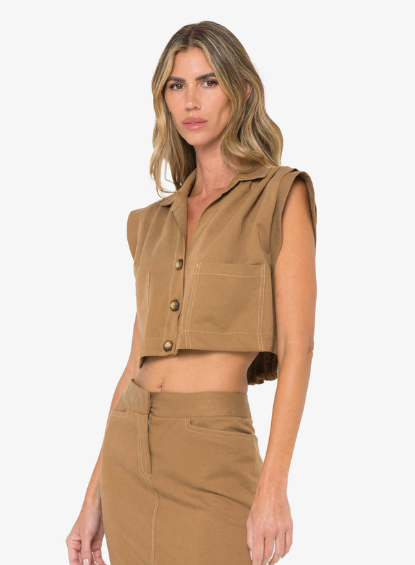 Preen Top Caramel