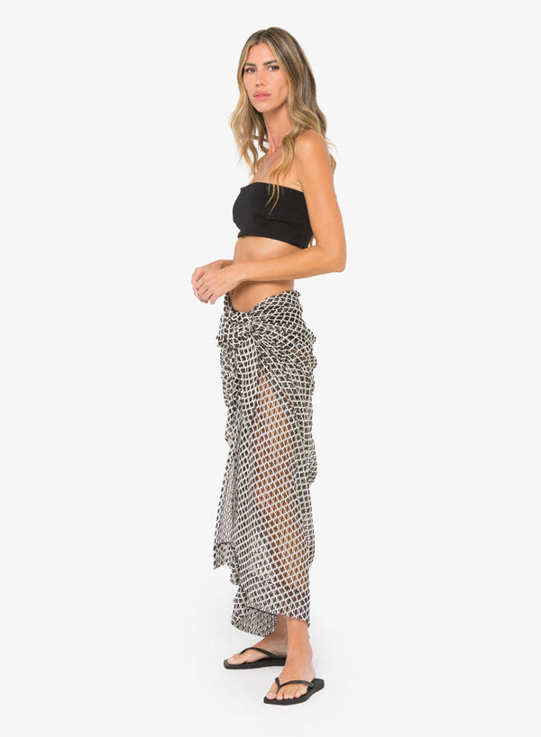 Sorrento Skirt Black-Champagne