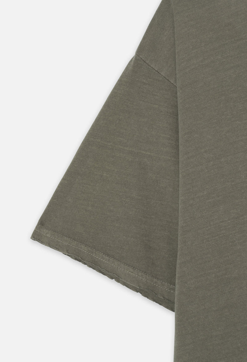 Folsom Cropped Tee Vintage Army