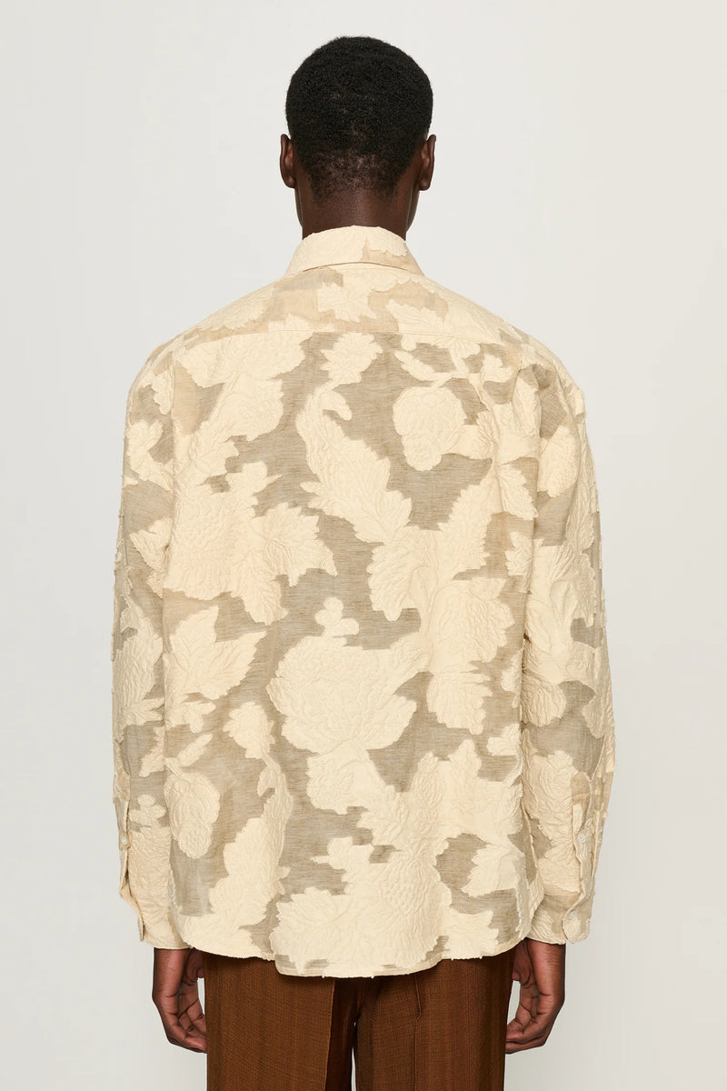 Jack Jacquard Floral Burnout Shirt