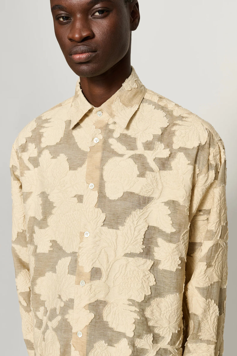 Jack Jacquard Floral Burnout Shirt