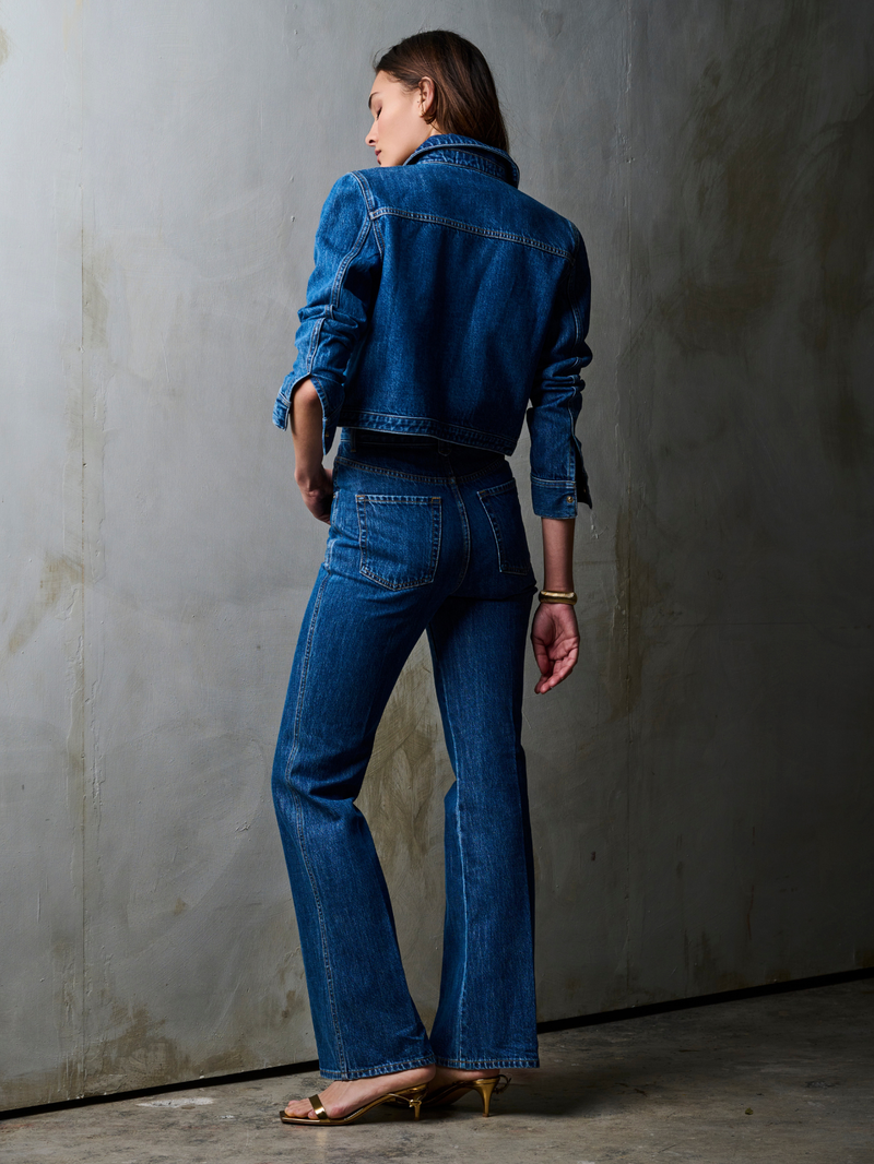 Lucia Jacket Dark Blue Wash