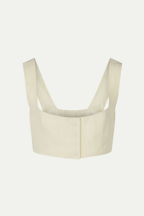 Jirja Linen Bralette Yellow