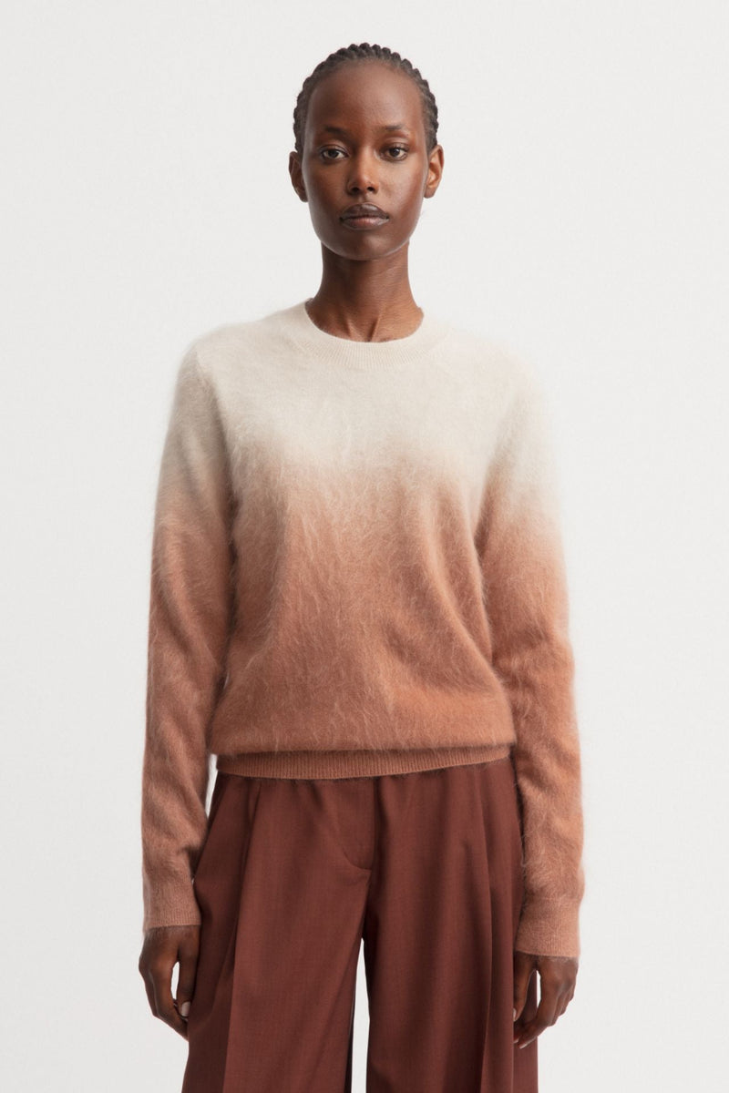 Kaleia Dip Dye Brushed Cashmere Sweater