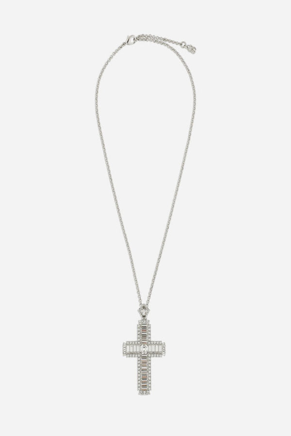 KIM DOLCE&GABBANA Necklace with Rhinestone Crystal Cross