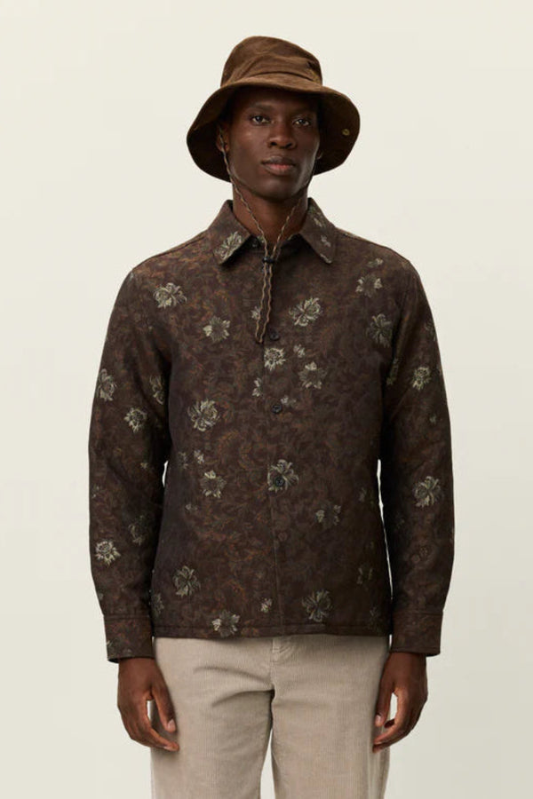 Kaleb Flower Jacquard Overshirt
