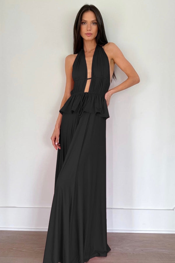 Skye Dress Black KIMBERLY TAYLOR WOMEN'S MAXI DRESSES CURIO FAENA MIAMI