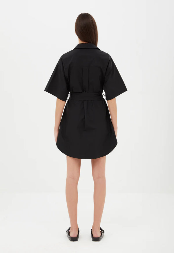 Cotton Kimono Mini Dress