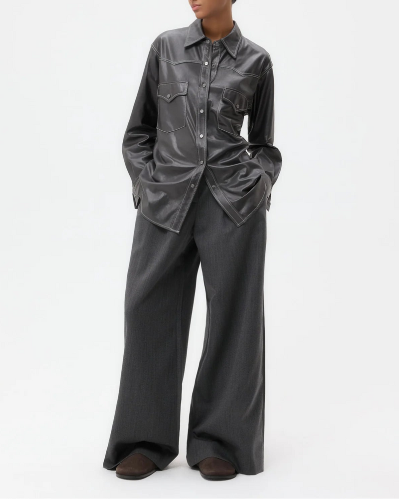 Leather Dutton Shirt