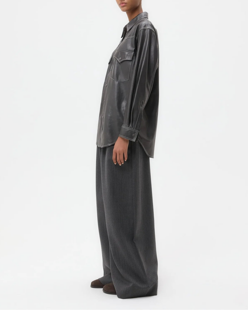 Leather Dutton Shirt