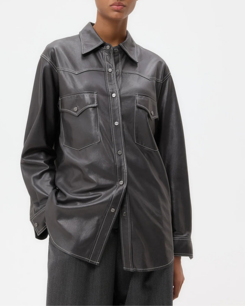 Leather Dutton Shirt
