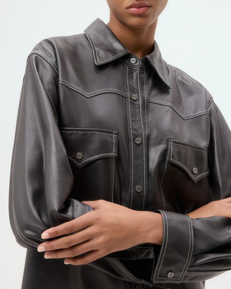 Leather Dutton Shirt