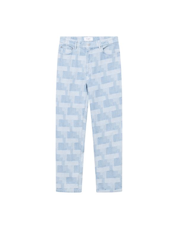 Ryder Jacquard Jeans Light Blue