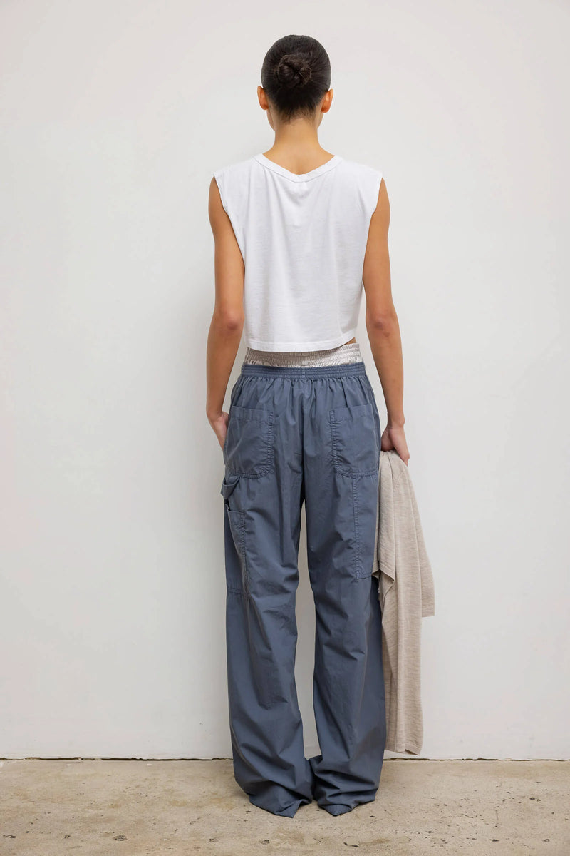 Crop Sleeve Margo in White