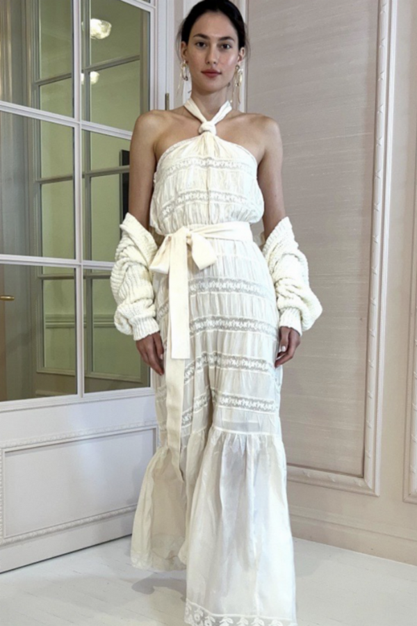 Vendima Dress Antique White LOVESHACKFANCY WOMEN'S MAXI DRESSES CURIO FAENA MIAMI