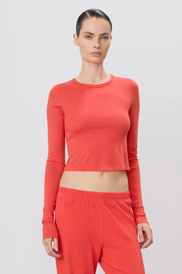 LS Baby Tee Poppy