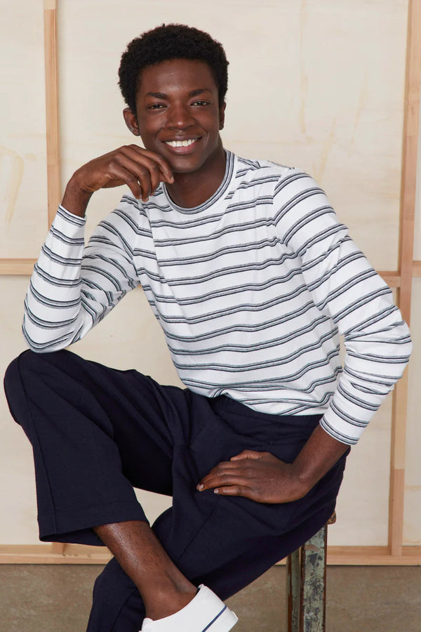 LS Tee Stripe Cotton Linen
