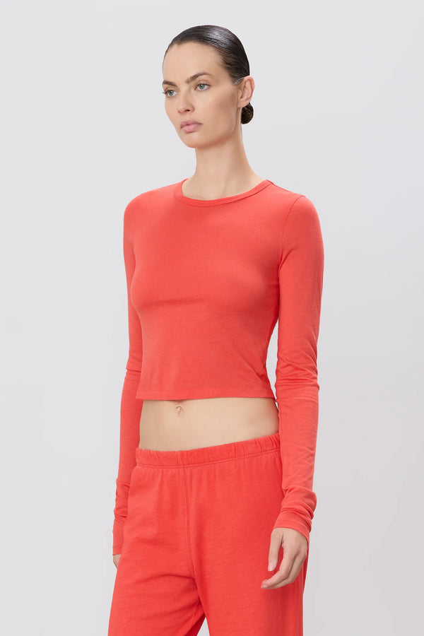 LS Baby Tee Poppy