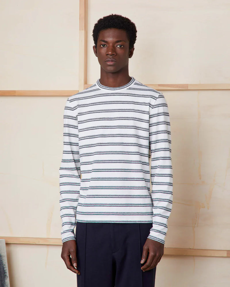 LS Tee Stripe Cotton Linen