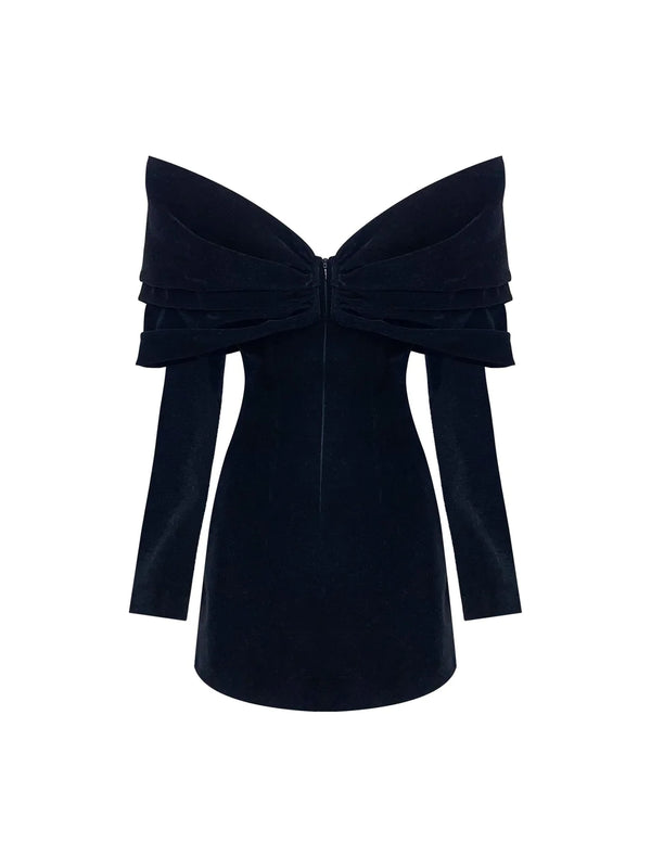 Lavinya Ribbon Dress Spider Black
