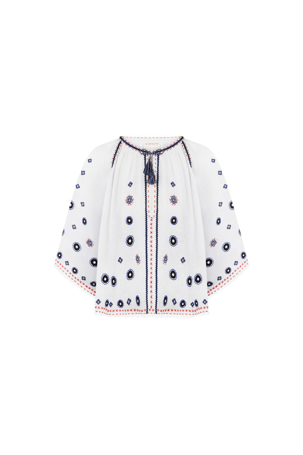 Le Bain Blouse in White