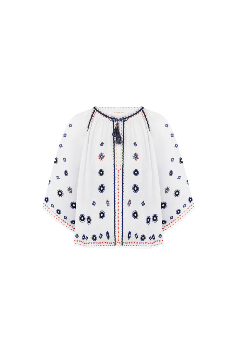 Le Bain Blouse in White