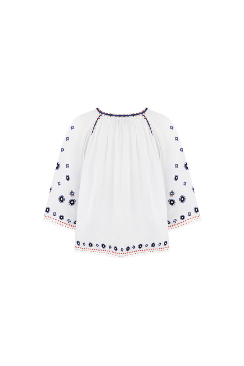 Le Bain Blouse in White