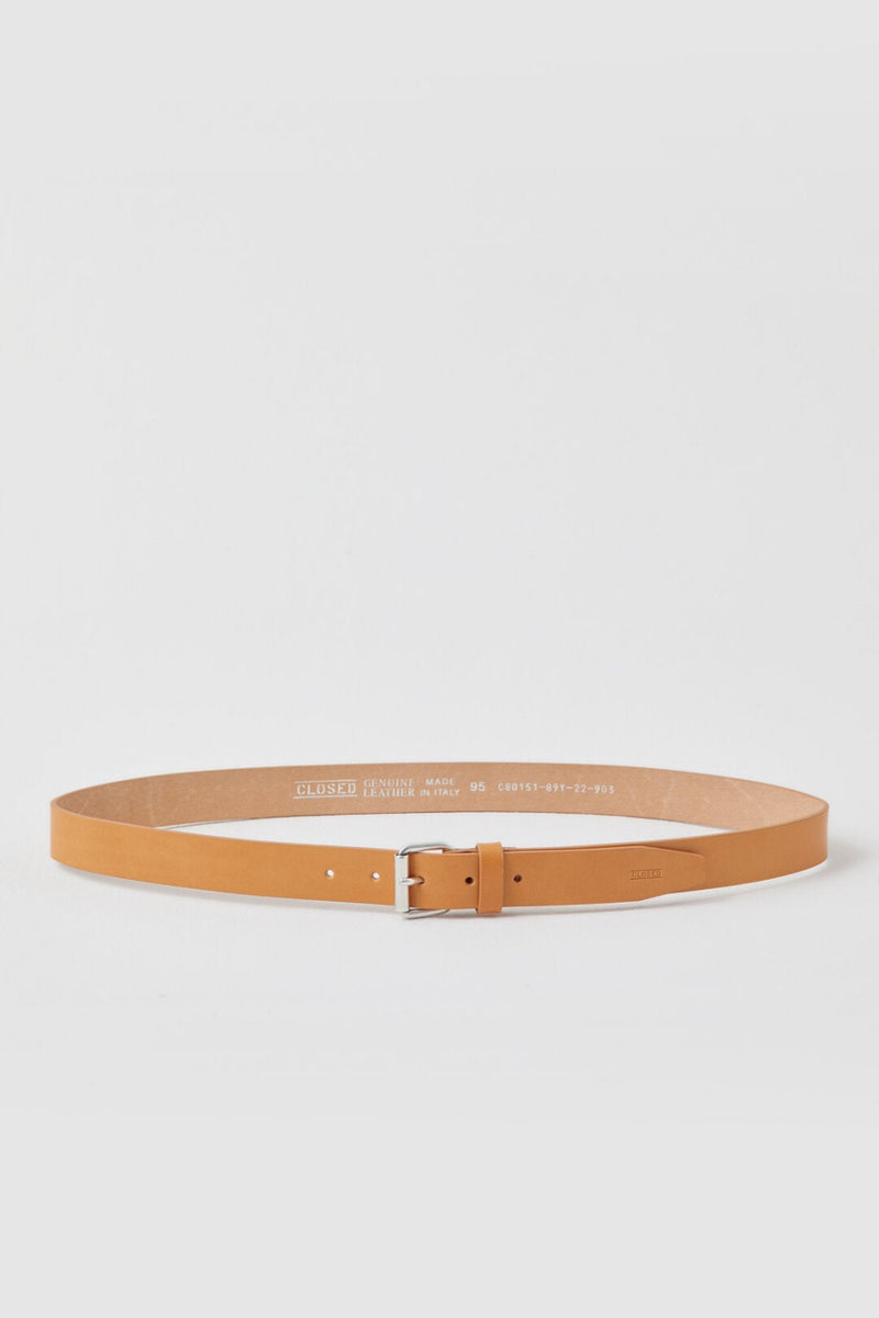 Leather Belt with Metal Nude