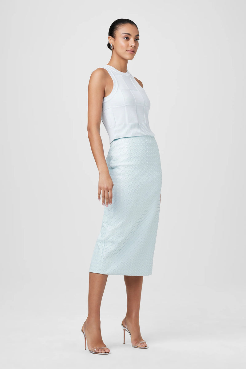 Leilani Textured Pencil Skirt