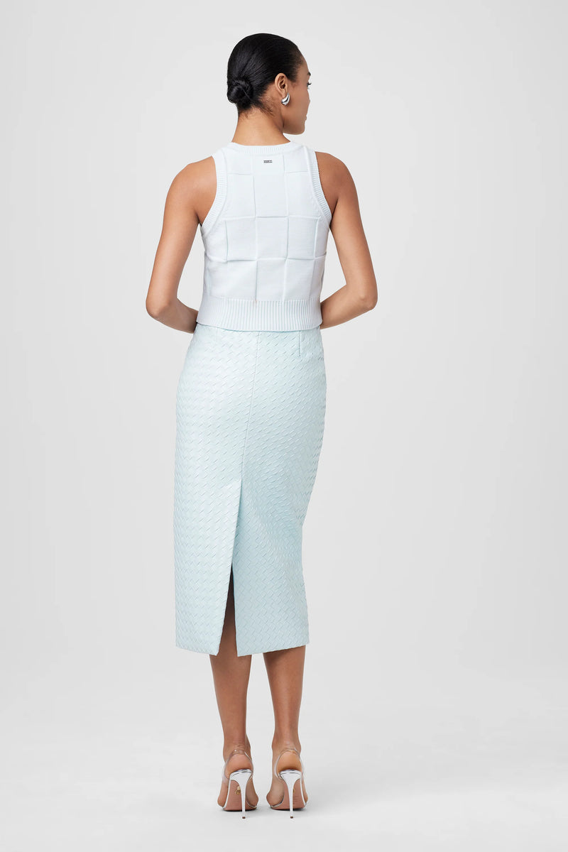 Leilani Textured Pencil Skirt