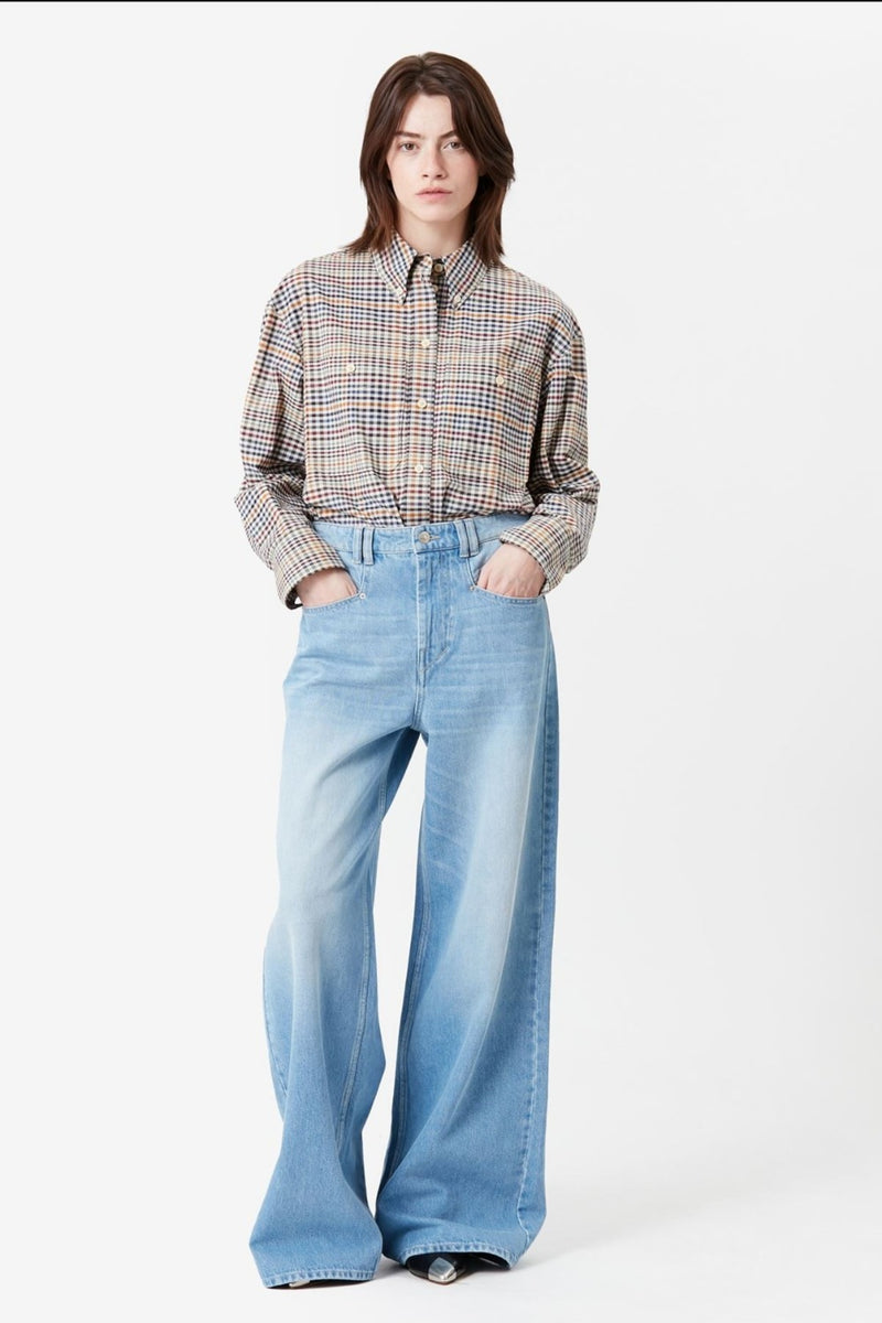 Lemony Wide Leg Jeans Light Blue