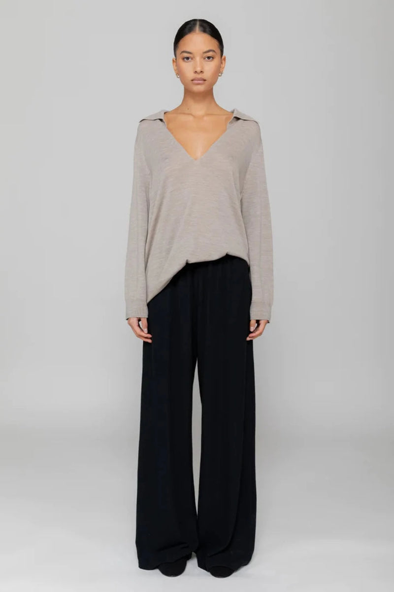 Lauren Pleated Pocket Pant Black