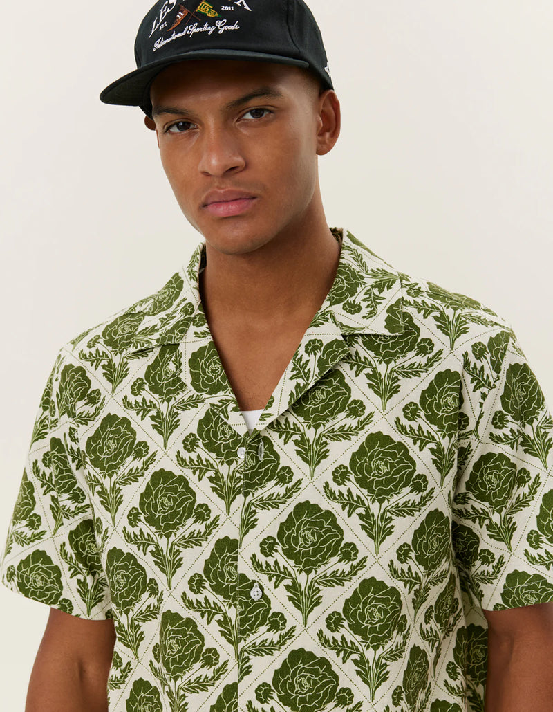 Lesley Flower Tile AOP SS Shirt