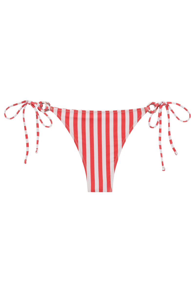 Lily Bikini Bottom Red Stripe