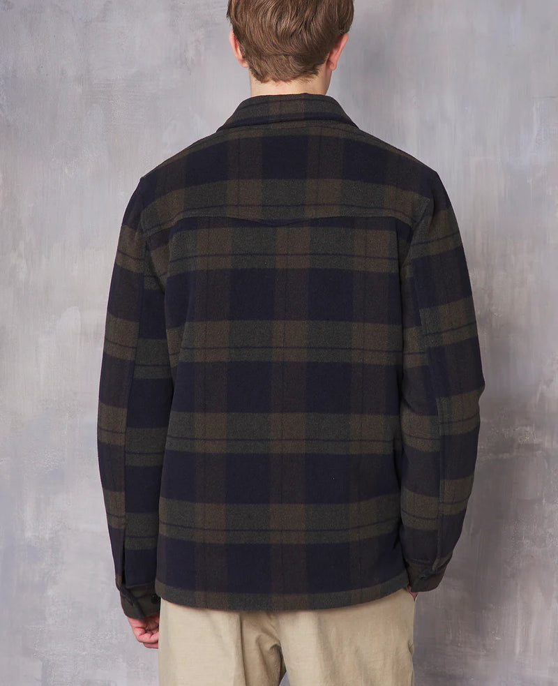 Lindon Overshirt Italian Checked Wool