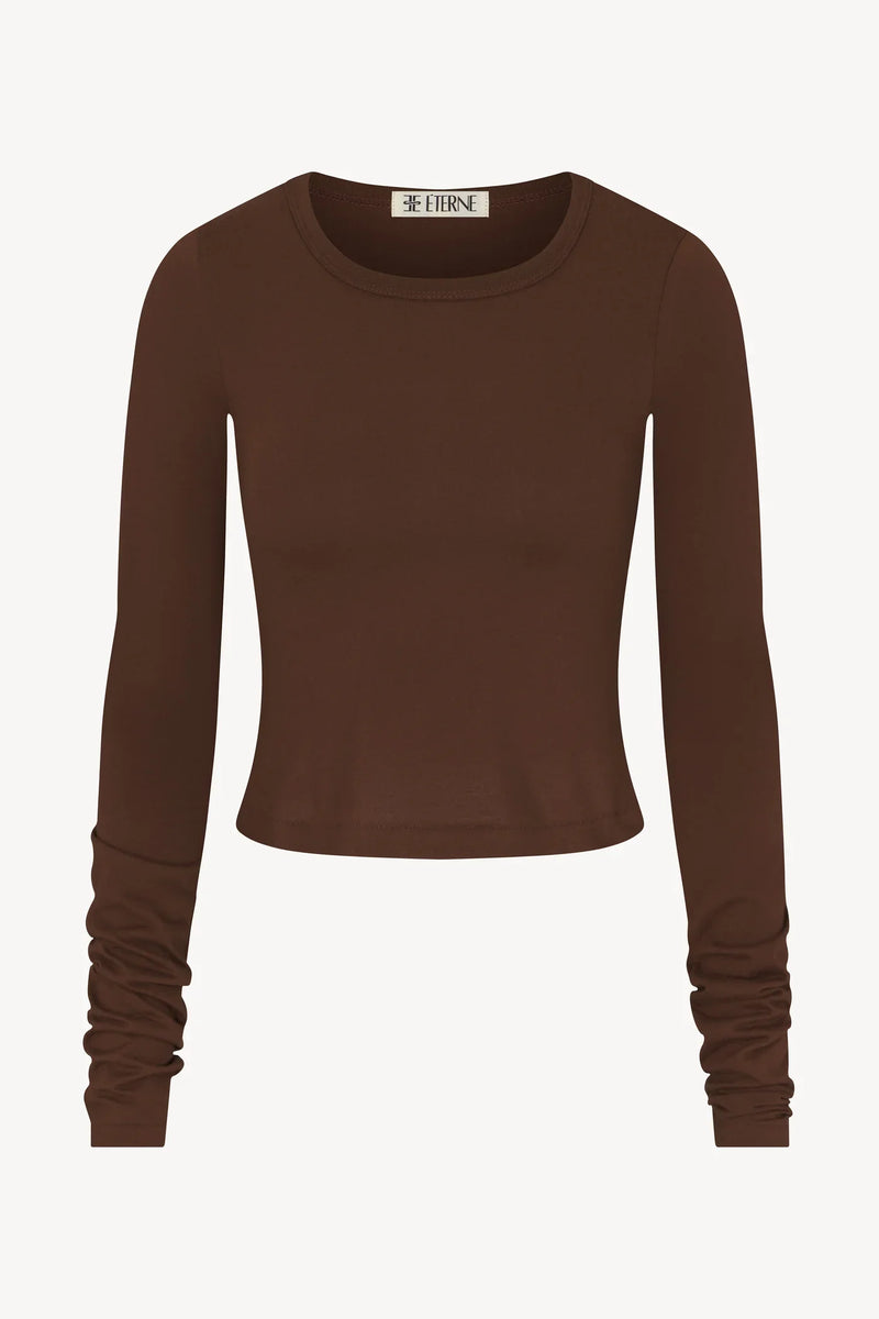 LS Baby Tee Chocolate