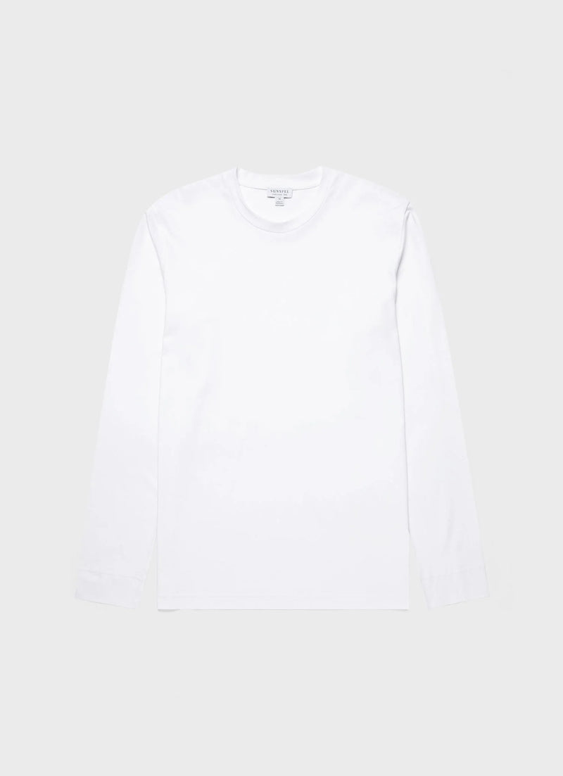 LS Riviera Midweight T‑Shirt White