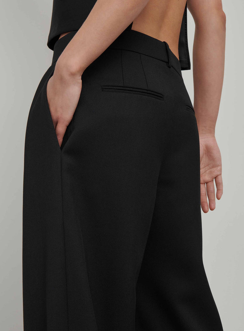 Low Rise Trouser Black