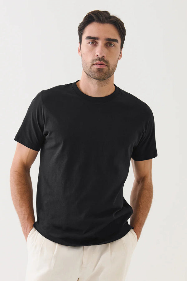 Luxury SS Pima Crew T-Shirt Black