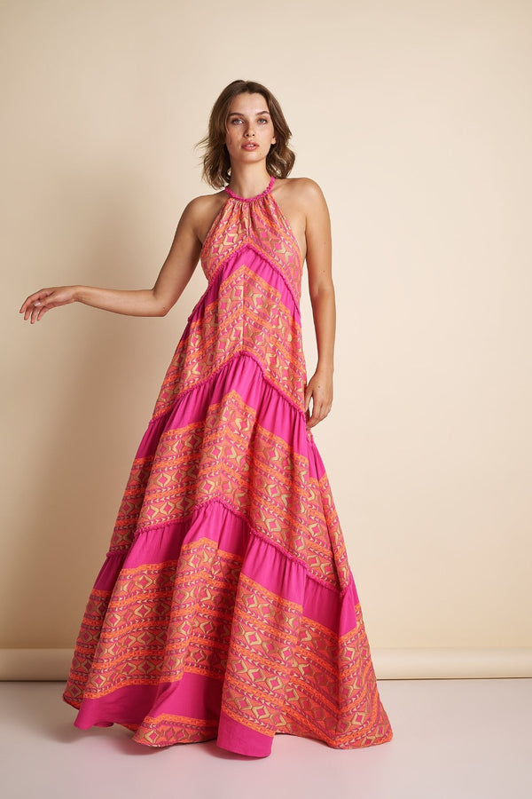 Fuchsia Maxi Dress M8350