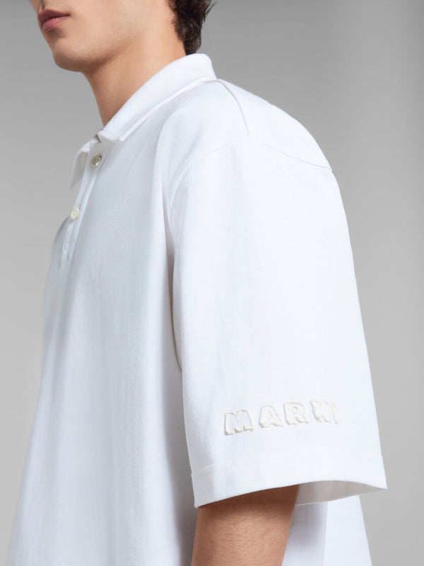 Oversized Polo Shirt with Marni Patches