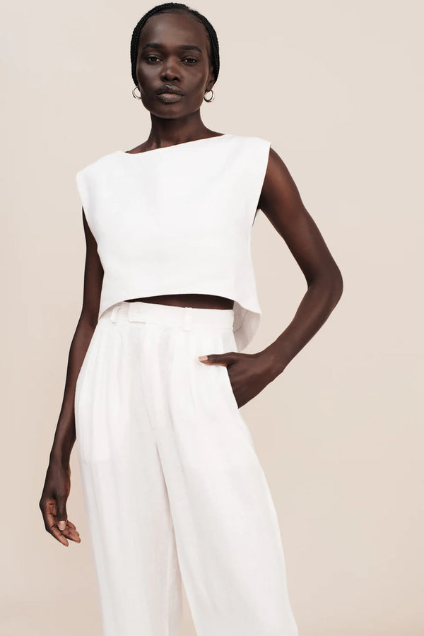 Martina Crop Top Ivory