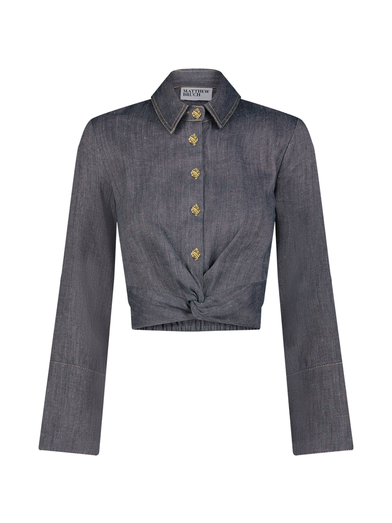 Twist Button Up Denim